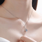 Moissanite Swan Necklace in 925 Silver
